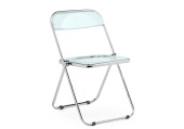 пластиковый стул fold складной clear gray-blue