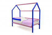 детская кровать-домик svogen синий-лаванда