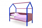 детская кровать-домик мягкий svogen синий-лаванда