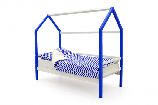 Детская кровать-домик Svogen сине-белый - купить за 11890.00 руб.