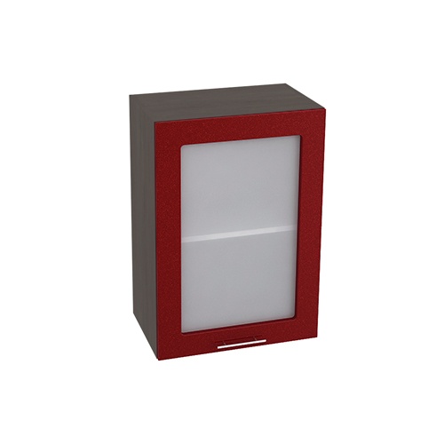 шкаф 1-но дверный со стеклом №10 валерия м швс 500