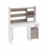 стол с надстройкой скл-прям130+нкл130