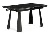 керамический стол бэйнбрук чёрный мрамор/чёрный