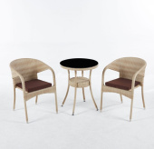 комплект мебели стол венеция + 2 кресла греция wood арт.78173/78098-2