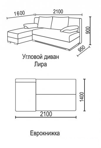 Размер дивана еврокнижка стандарт