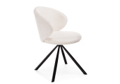 стул на металлокаркасе solomon крутящийся white / black