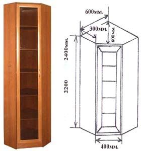Угловой шкаф верона 1