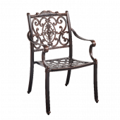 кресло из литого алюминия флоренс florence арт.6171
