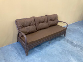трехместный диван из искусственного ротанга веранда арт.75387-1