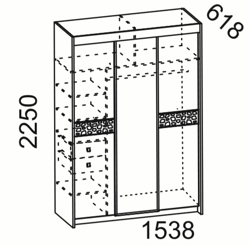 Шкаф купе гамма 19