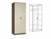 шкаф 2х створчатый комбинированный светлана