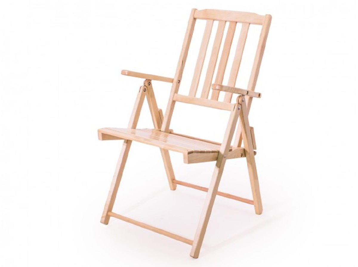 кресло раскладное садовое деревянное