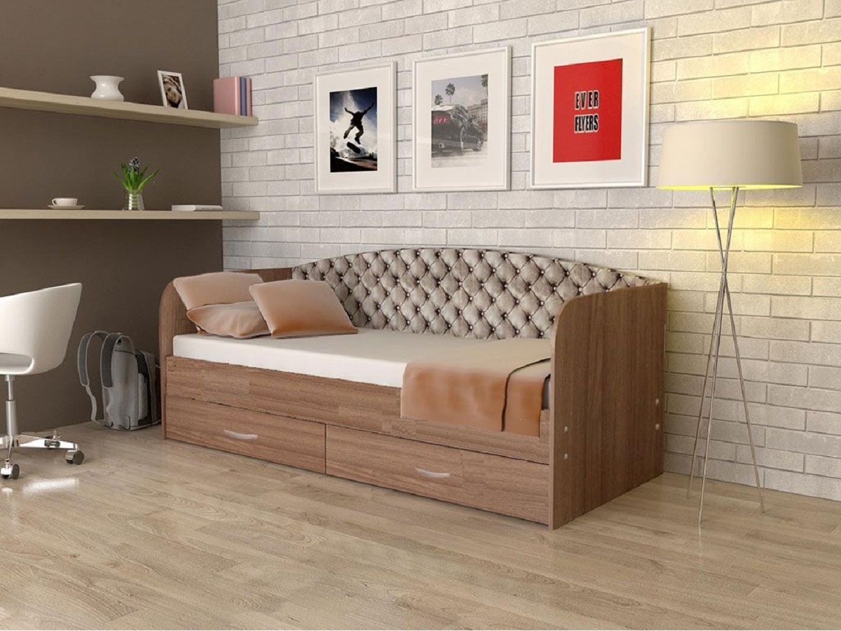 Софа-кровать с выдвижными ящиками своими руками. Дизайн спальни с кроватью-софой (фото)