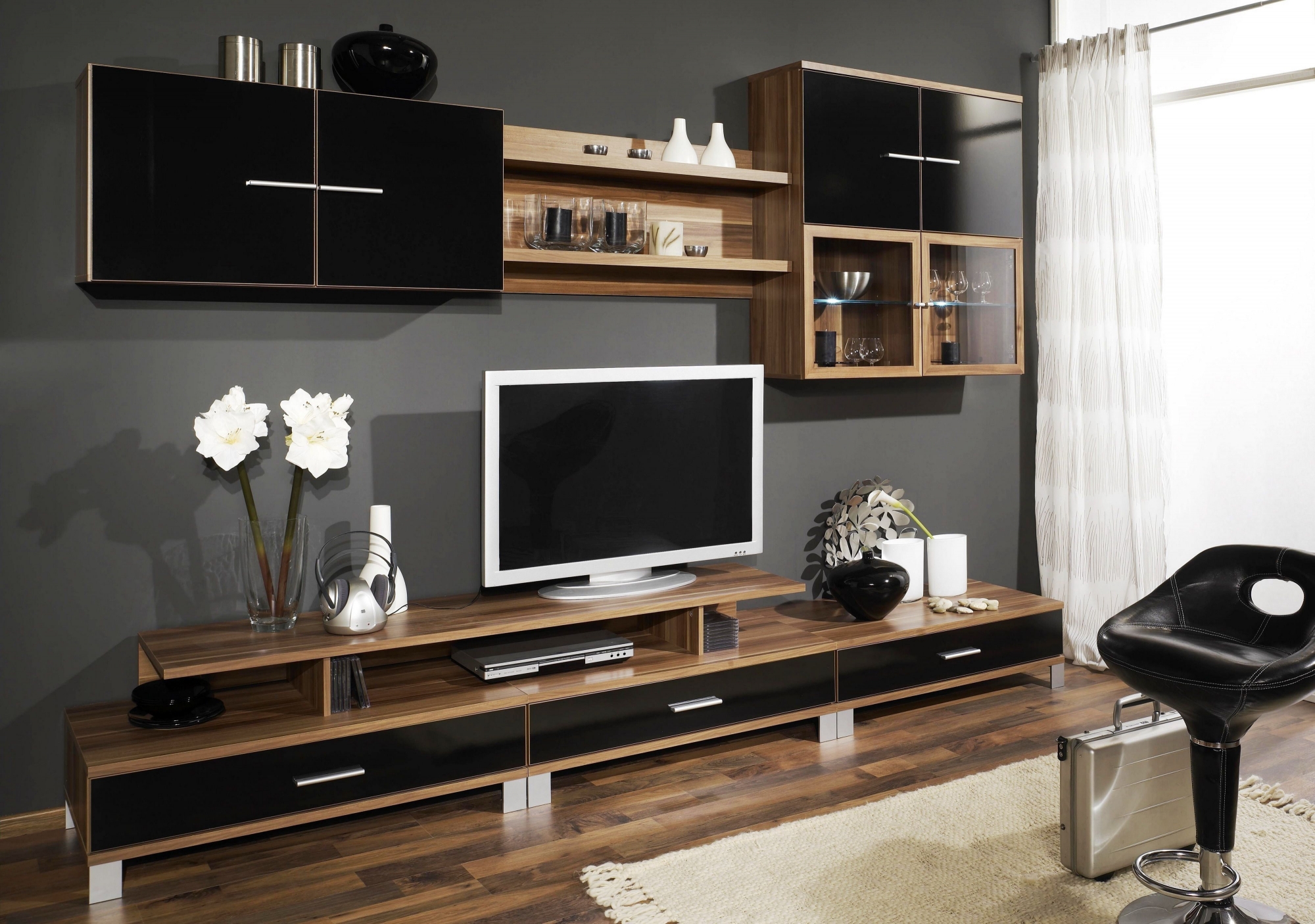Современная гостиная мебель под телевизор