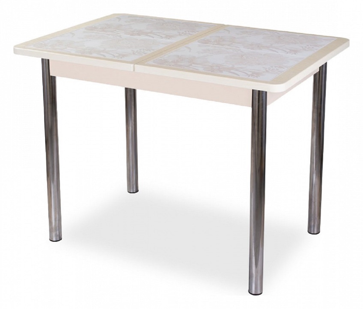стол с керамической плиткой белый