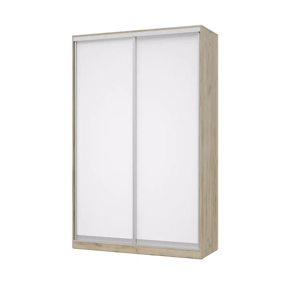 шкаф-купе роланд р151 серый дуб/белый