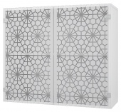 шкаф-витрина 2-х дверный 80 со стеклом