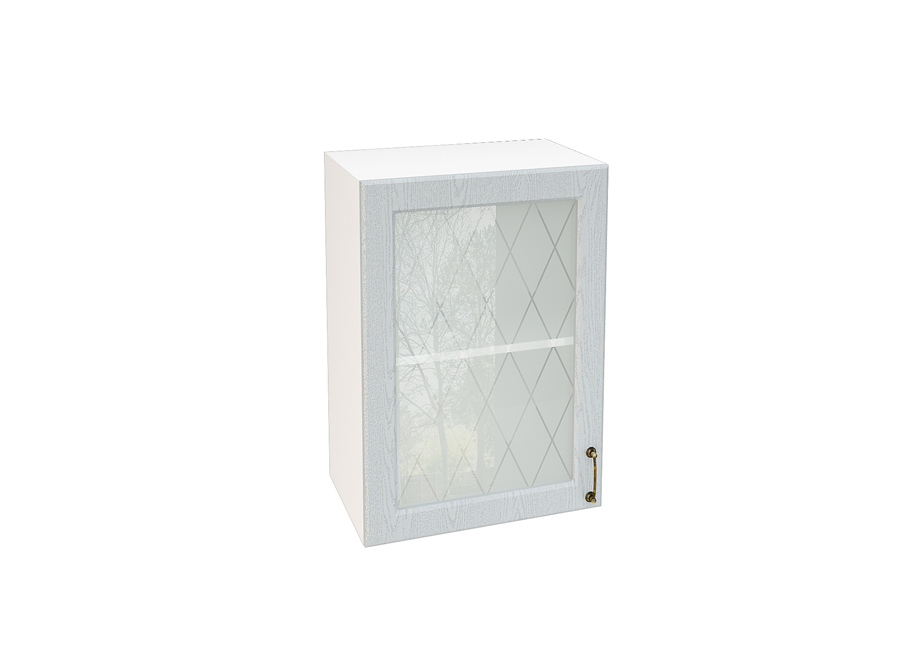 шкаф 1-но дверный со стеклом №8 ницца швс 500