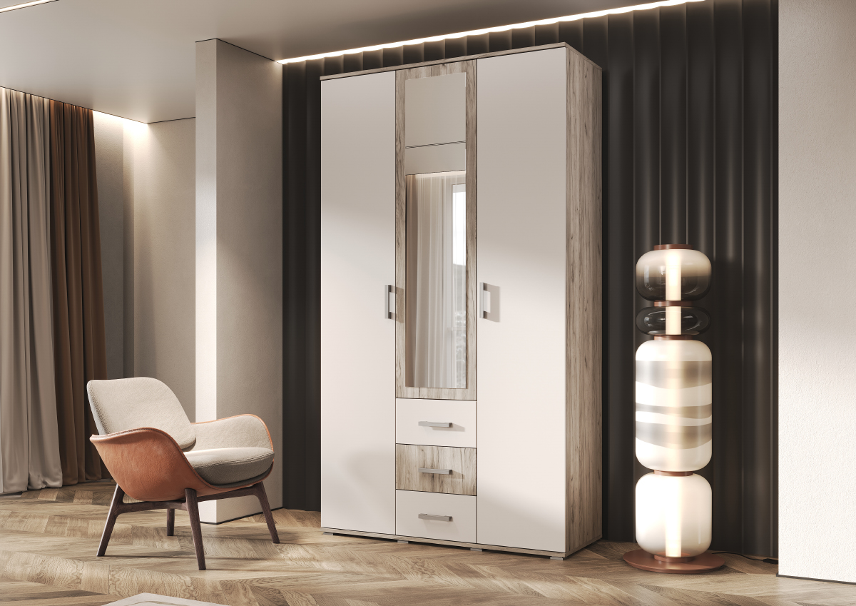 шкаф 3-х дверный белла