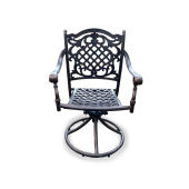 кресло вращающееся из литого алюминия герлен"gerlen" арт.74380