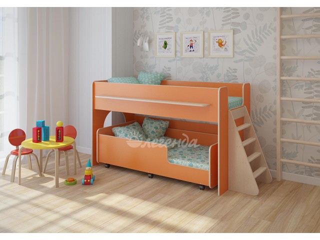 Двухъярусные кровати с бортиками: разнообразие форм и конструкций для детей