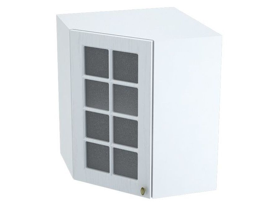 шкаф угловой со стеклом №15 прованс швус 590