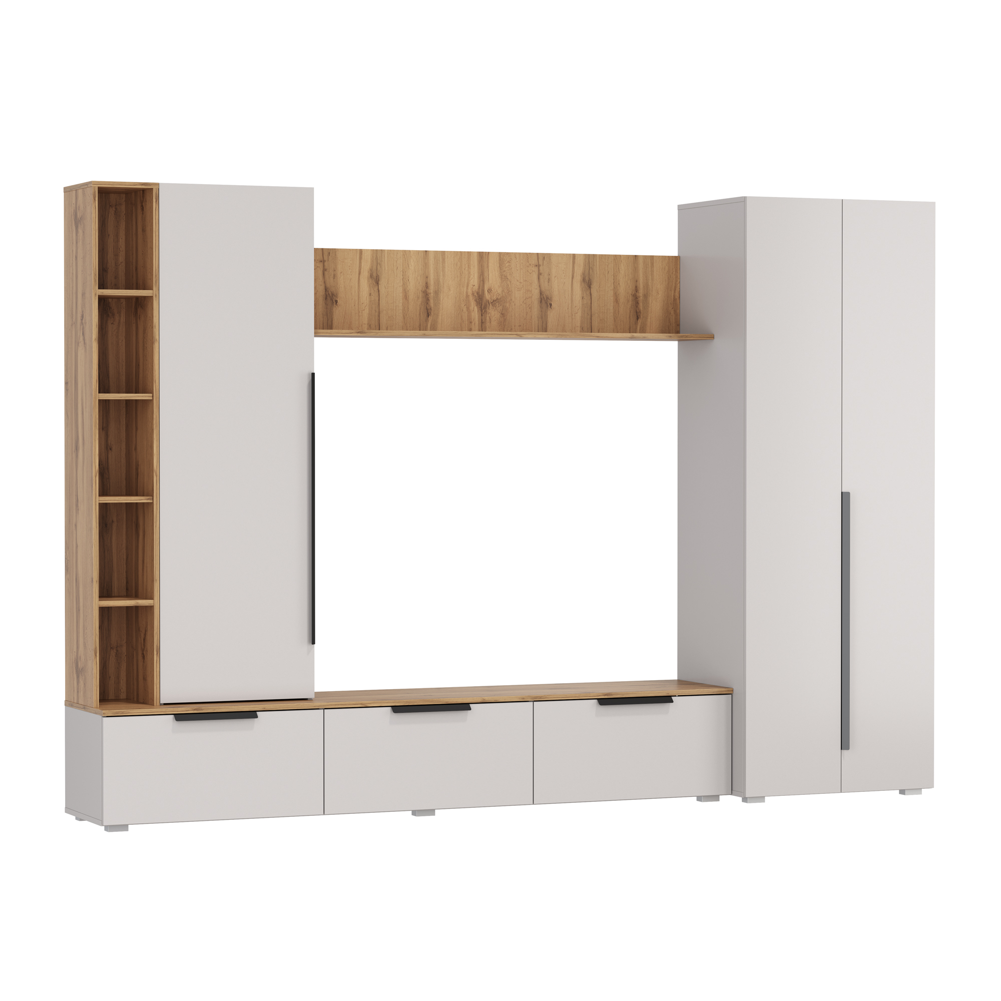 стенка 63.02 аккорд дуб крафт золотой/кашемир