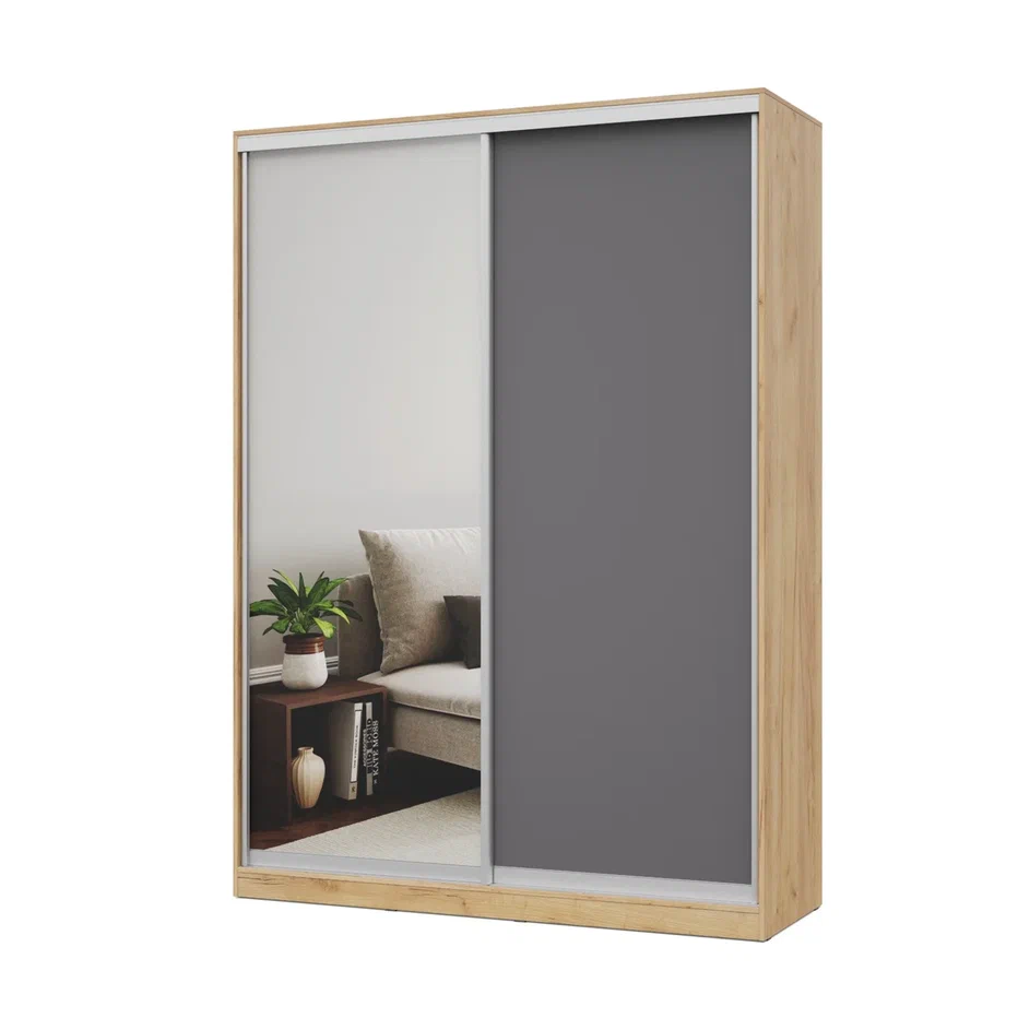 шкаф-купе роланд р172 золотой дуб/графит