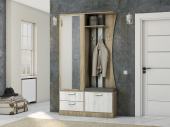 прихожая аэлита 5 дуб серый крафт/дуб белый крафт