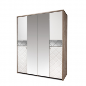 шкаф для одежды 4-х дверный кристал кмк 0650.8