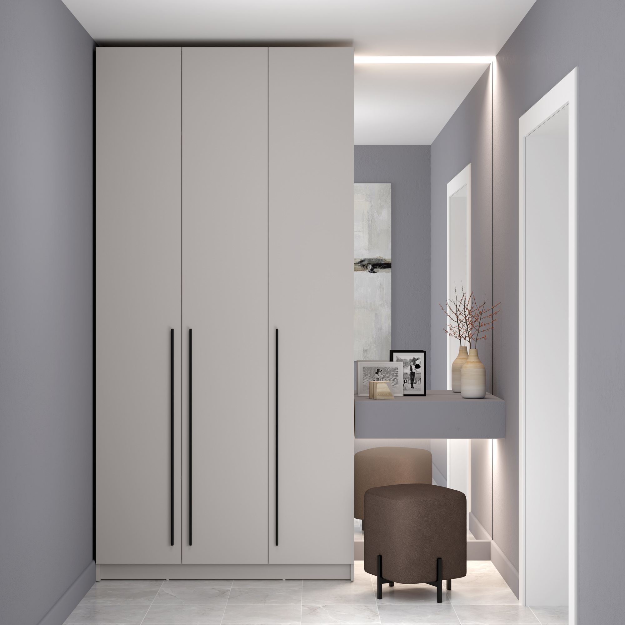 шкаф 3-х дверный 67.08 брандо лдсп/лдсп кашемир