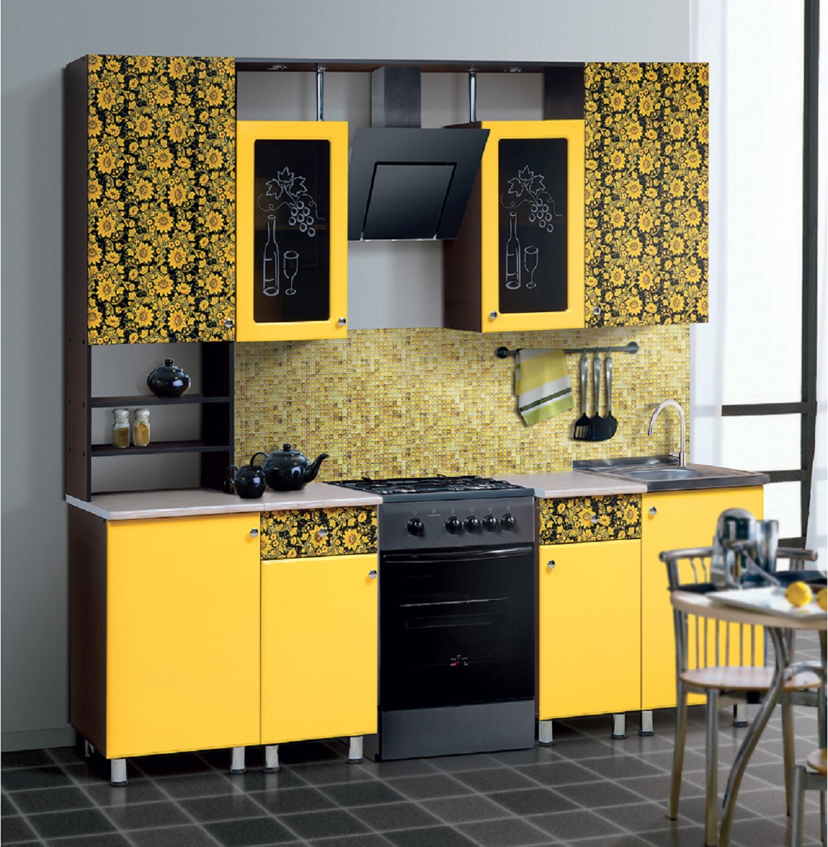 Купить кухонный комплект. Кухонный гарнитур. Кухни гарнитуры. Желтые кухонные гарнитуры. Маленькие кухонные гарнитуры.