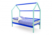 детская кровать-домик svogen мятно-синий