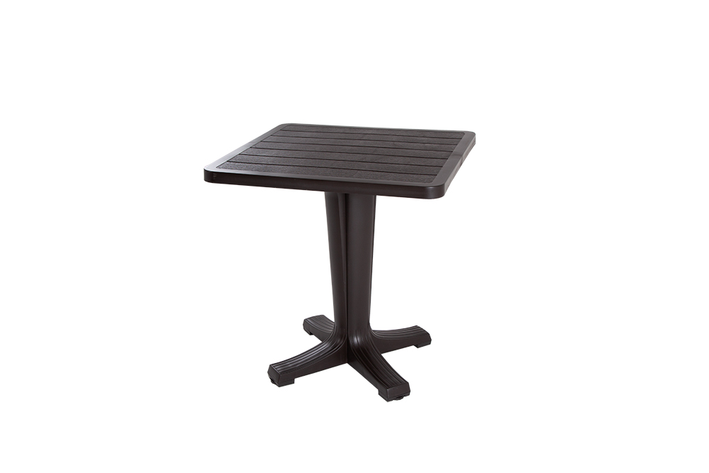 стол бали 700 квадратный с имитацией структуры дерева