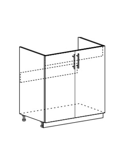 Тумба под мойку 800 сборка