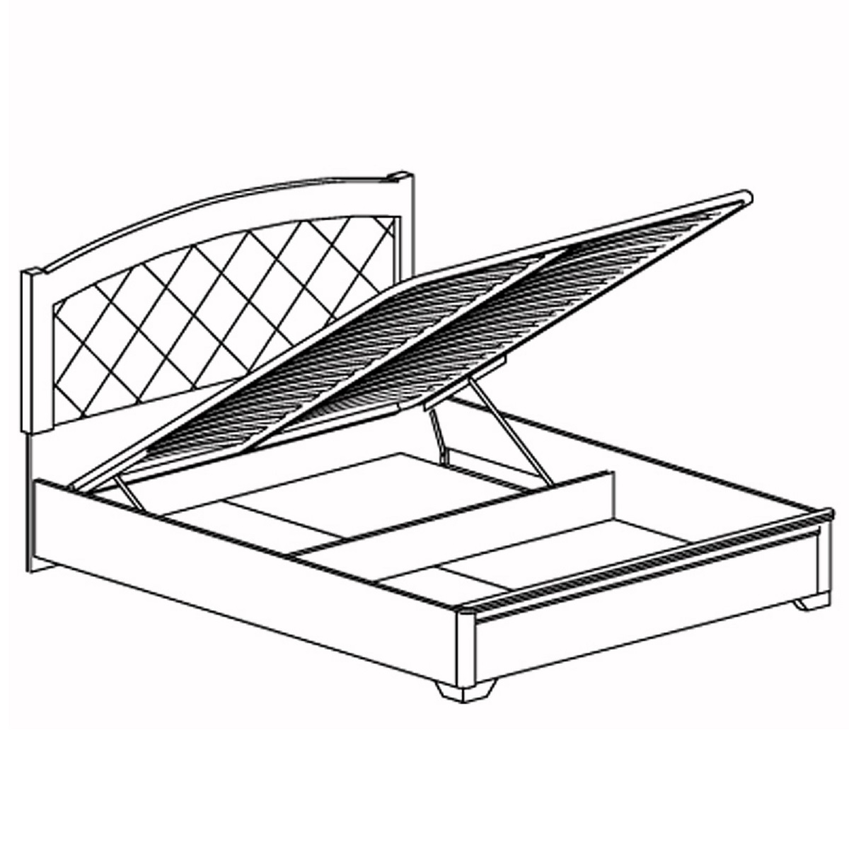 Кровать Парма с подъемным механизмом 160х200