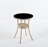 стол из искусственного ротанга венеция d60 wood арт.78104
