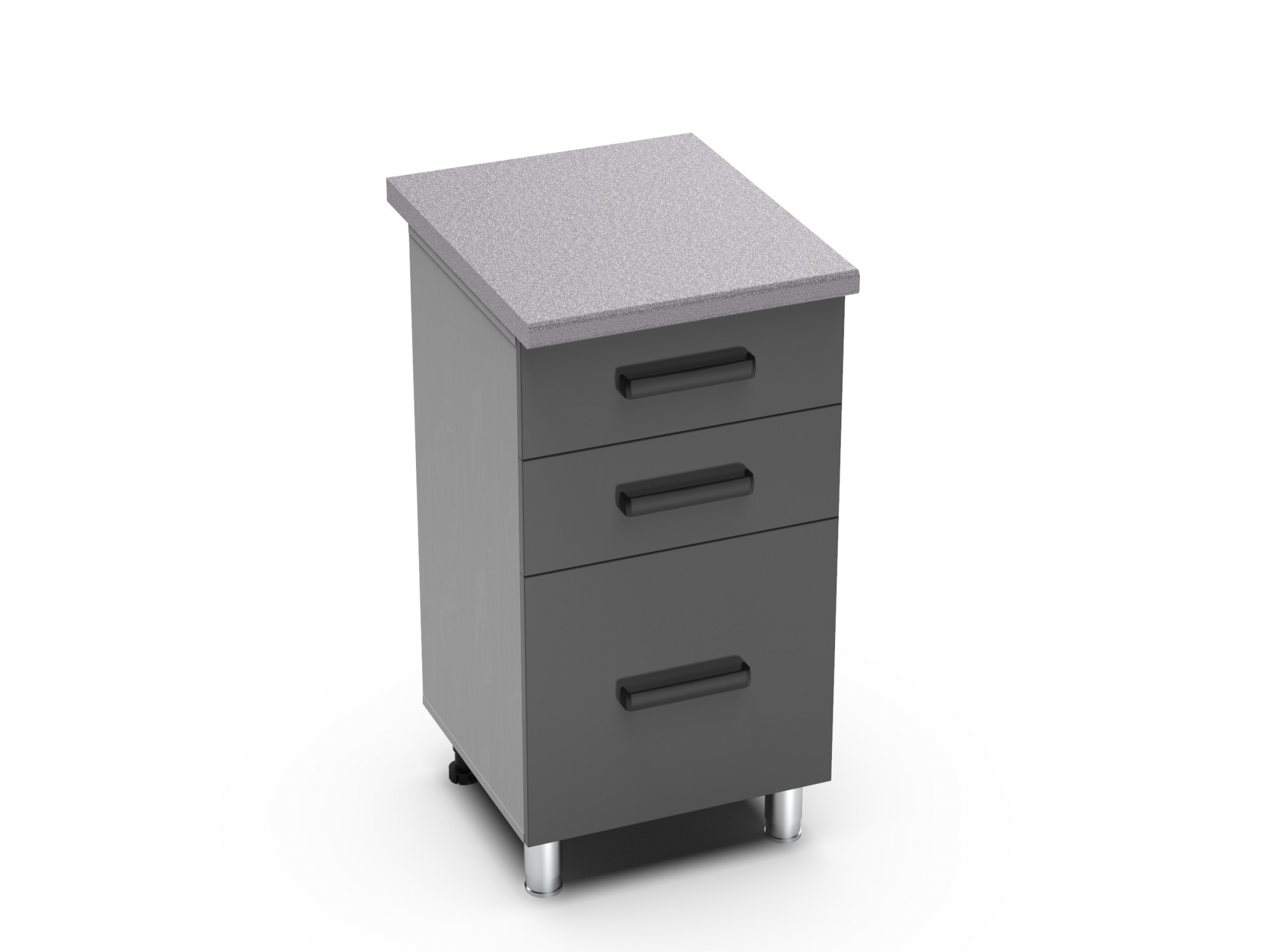 шкаф нижний с тремя ящиками либерти 5р3