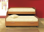 кровать одинарная + кровать выкатная