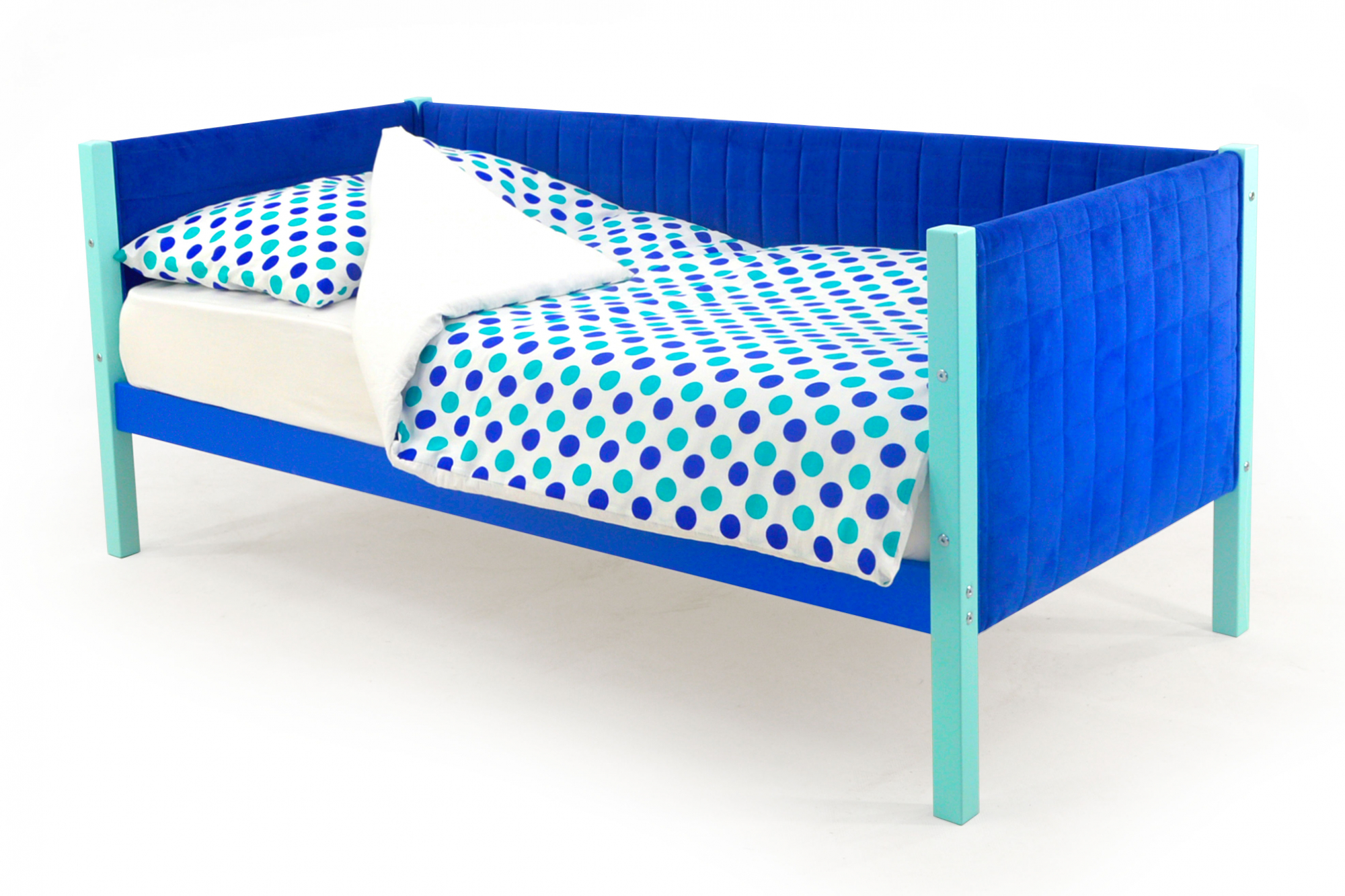 Детская кровать тахта мягкая Svogen мятно-синий детская кровать тахта мягкая svogen мятно-синий