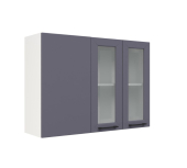 шкаф навесной угловой со стеклом №35 кёльн швупс 1000