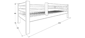 Детская кровать 160 на 80 чертеж