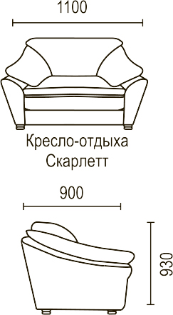 Размеры кресла для отдыха