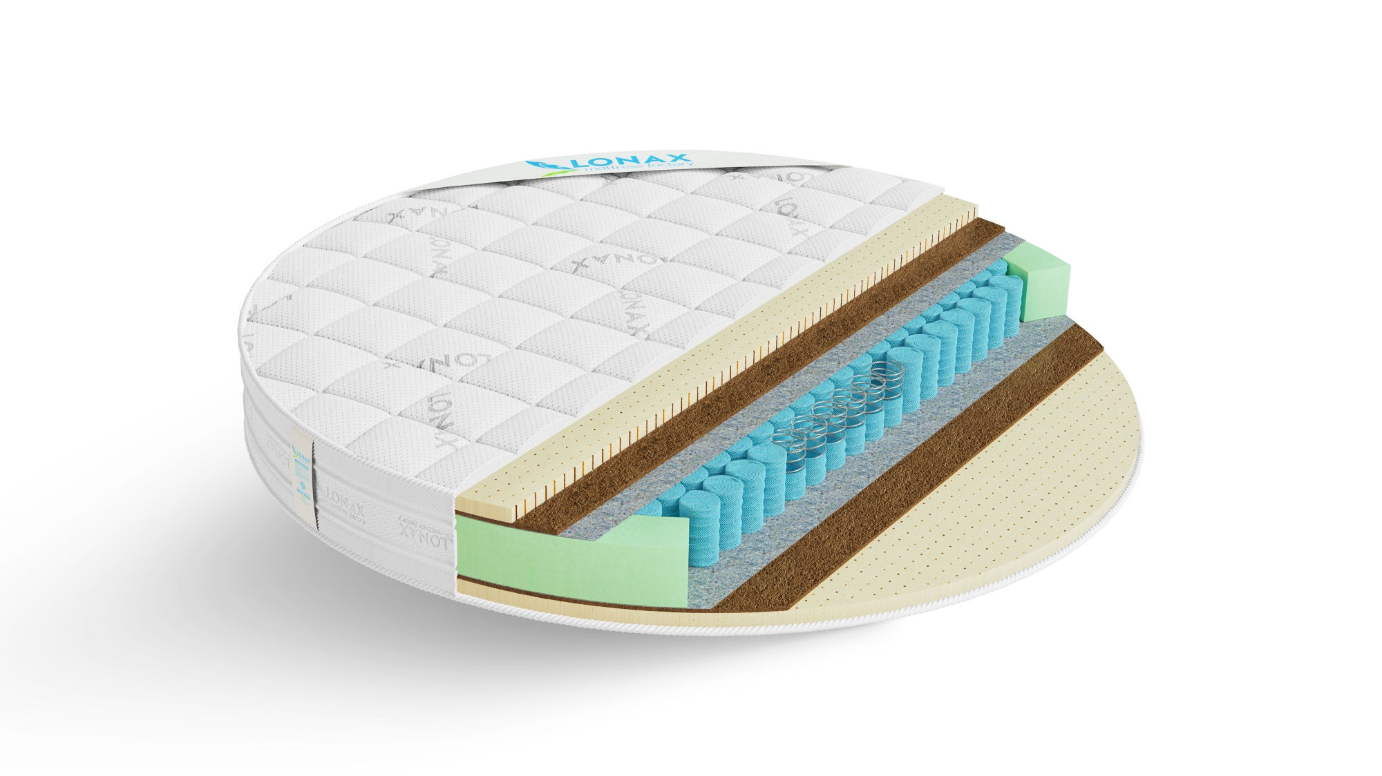 матрас lonax round medium tfk