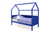 детская кровать-домик мягкий svogen синий