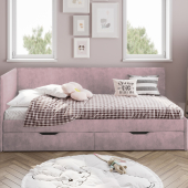 кровать лео кр-49 шарли пинк