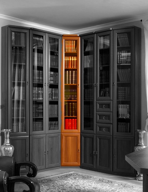 Угловой шкаф для книг 10 марракеш - купить за 10540.00 руб. .