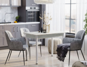 стол обеденный со-3 дуб крафт белый