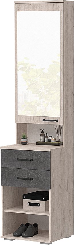 тумба с зеркалом оникс №3