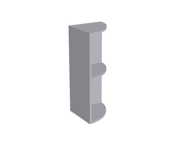 полка полукруглая открытая впк72 базис